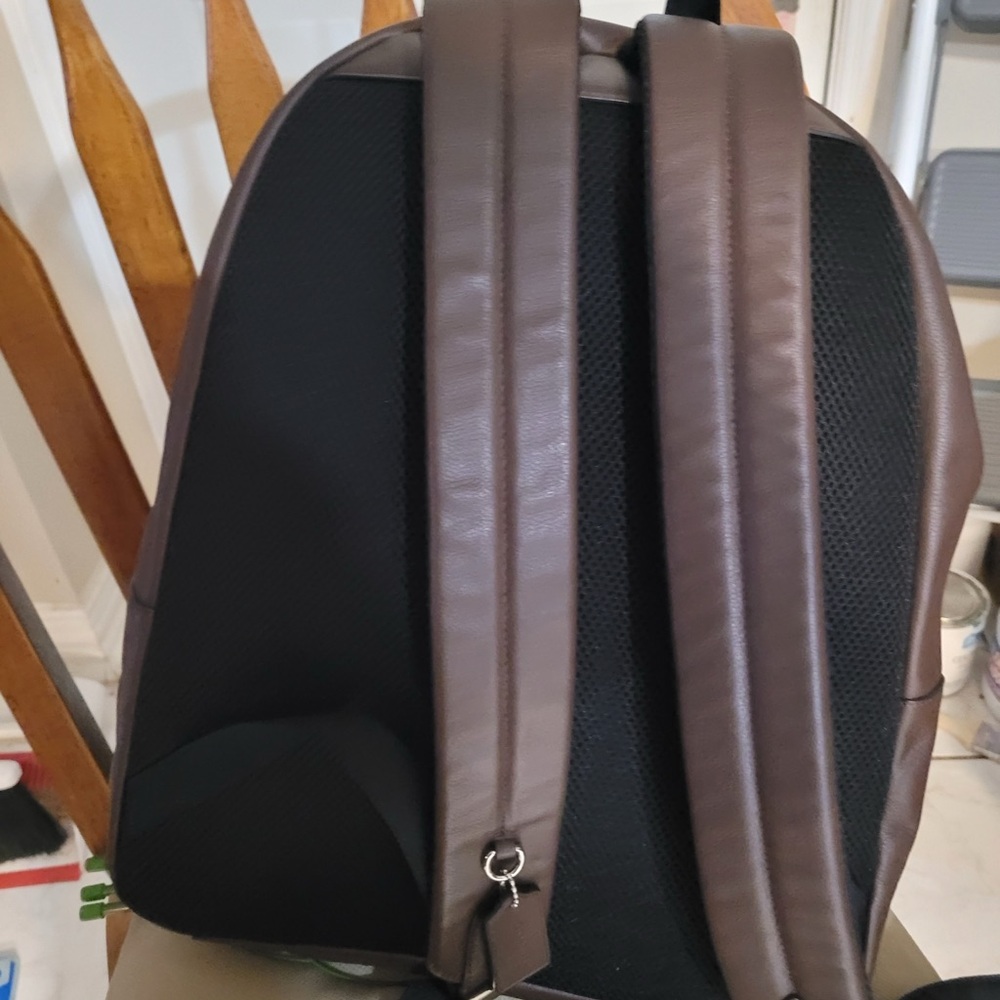 Coach Brown Leather Backpack - image 2